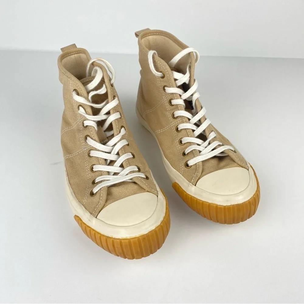 J. Crew Canvas High-Top Sneakers - Desert Sand -